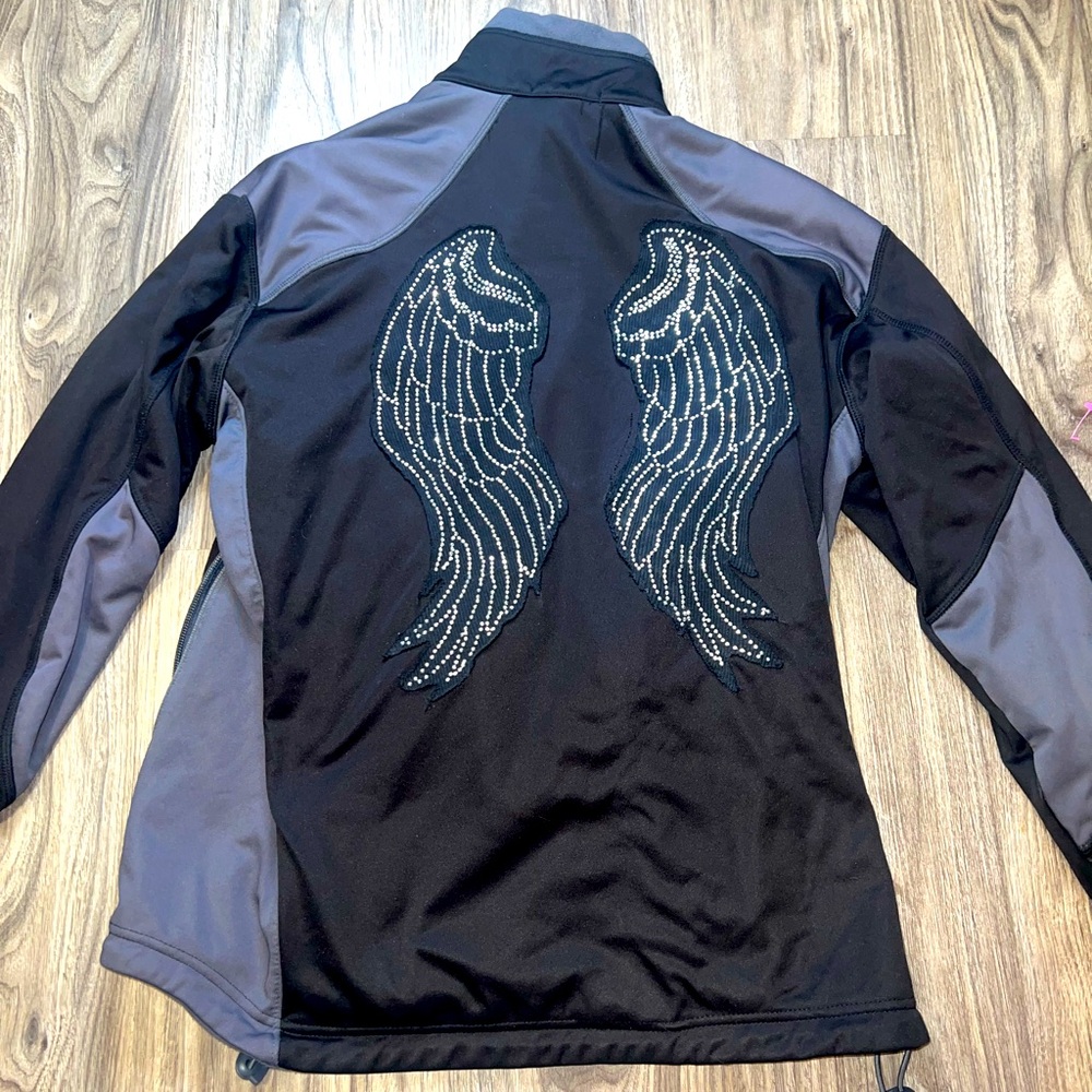 Harley jacket rhinestone wings